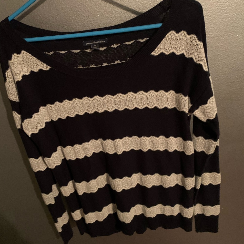 american eagle striped sweater